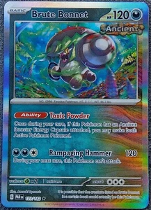 Brute Bonnet 123/182 Holo Rare Paradox Rift Pokemon TCG Near Mint NM - Picture 1 of 2