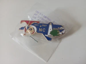 1997 75th Anniversary Lions Club International North Carolina Pin Neu in Verpackung - Bild 1 von 4