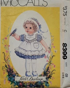 8399 Little Darlings Schnittmuster kleine Mädchen Kostüm Größe CB 1-2-3 - Bild 1 von 2