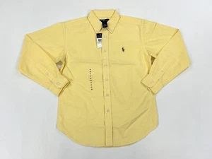 *MINOR DEFECT Polo Ralph Lauren Boy's Button-Up Oxford Shirt - Yellow - Size: 12 - Picture 1 of 4