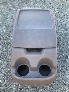 Used OEM 1992-96 F150 Bronco F250 F350 Center Console Cup Holder Mocha Tan - Foto 1 di 8