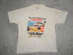 Vitg 88 Riverside Raceway Last Road Race T-Shirt CSCC July 4th Hanes S/Stch Lge - Picture 1 of 14