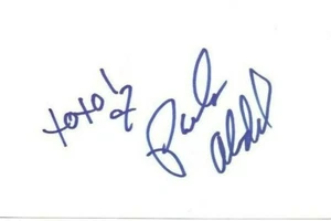Paula Abdul signed 4x6 index card - Picture 1 of 2