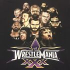 Wrestlemania Large Black T-Shirt Wwe Wwf Hhh Cena Undertake Big Show Wrestling