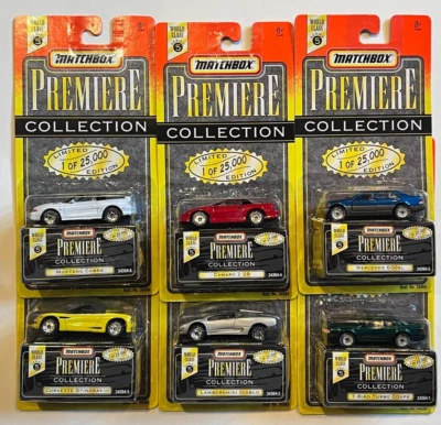 Matchbox Premiere Collection Мировой Класс No5 6 ШТ ПОЛНЫЙ КОМПЛЕКТ DIABLO Z28 COBRA - Изображение 1 из 4