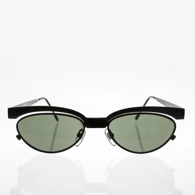 Floating Lens Vintage Sunglass Black Frame 1990s  - Trina - Image 1 of 2