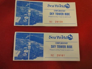 2 boletos de Sea World SKY TOWER RIDE NUNCA USADOS - Imagen 1 de 2