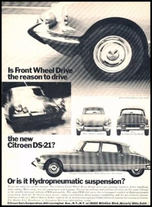 1966 Citroen DS-21 DS21 Vintage Advertisement Print Art Car Ad J259 - Picture 1 of 1