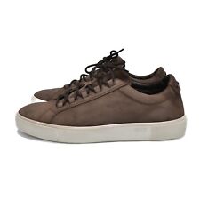 Tod’s 100% Leather Men’s Brown Lace Up Sneaker Shoes Size 9 US 10,5 UK 9