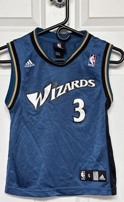 Adidas Washington Wizards #3 Caron Butler Blue Swingman Jersey (Kids S Size 8) - Image 1 of 4