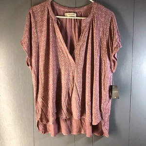 Top manga gorra de gran tamaño Lucky Brand para mujer talla grande nuevo con etiquetas - Imagen 1 de 8