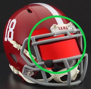 EYE SHIELD / VISOR ONLY! for ALABAMA CRIMSON TIDE Mini Football Helmet - Picture 1 of 2