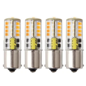 4PCS BA15S LED Bulb 12V Waterproof 1156 Base for RV Marine Trailer Lights 3000K - Picture 1 of 7
