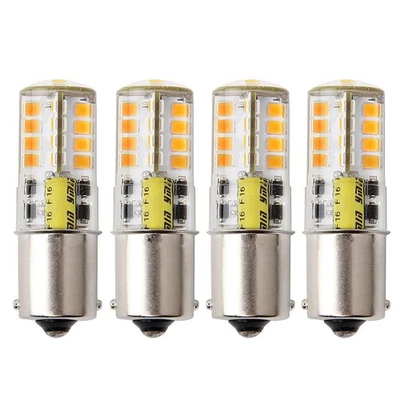 4PCS BA15S LED Bulb 12V Waterproof 1156 Base for RV Marine Trailer Lights 3000K - Image 1 of 4