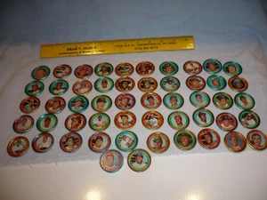 52 Topps Chewing Gum Baseball Coins Caps Metal Assorted - Picture 1 of 16