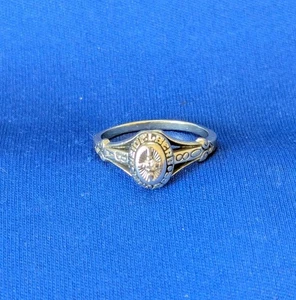 10K Gold Class Ring 1980 Heidelberg College BA Marked HJ 3.46 Grams Size 8.5 - Picture 1 of 6