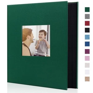 Fabric Photo Album 4x6 400 Large Capacity for Family Wedding Anniversary Line... - Picture 1 of 6