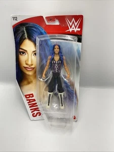 Figura de lucha libre WWE Sasha Banks - Serie básica 112 Mattel - Totalmente nueva en tarjeta desgastada - Imagen 1 de 17