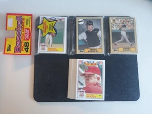 1987 Topps Baseball ungeöffnet versiegelt Rack-Pack mit Barry Bonds auf der Vorderseite + - Bild 1 von 12