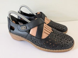 SCARPE ESTIVE CASUAL DA DONNA RIEKER TACCO BASSO TAGLIO INCROCIATO GANCIO E PASSANTE 413J0 - Foto 1 di 9
