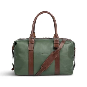 Cabrera Napoleon Vegetable Tanned Leather Duffle Bag Travel Weekend Carry On - Picture 1 of 24