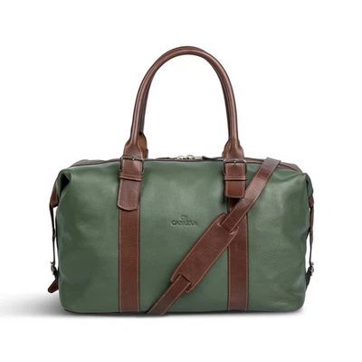 Bolso de Lona Cabrera Napoleón Cuero Curtido Vegetales Viaje Fin de Semana Llevar Foto 1 de 4