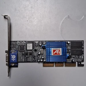 Vintage ATI Rage 128 Ultra 32mb HIS AGP Retro Pc - Picture 1 of 9