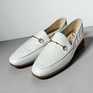 🌻NEUF SANS ÉTIQUETTE Mocassins femme Sam Edelman blanc vif "Loraine" taille 9 - Photo 1/10