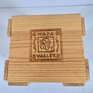Vintage 21 CD Capacity, DVD Wood Crate Napa Valley Box Company 10"x 6"x 5.5" - Picture 1 of 6