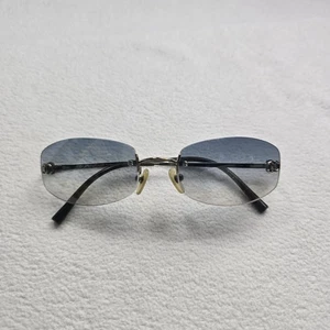 Vintage Channel Woman's Light Blue Sun Glasses L3680659 - Picture 1 of 9