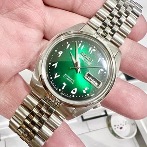 Vintage Seiko 5ACTUS SNXS Automatic 7009 Green Sunburst Dial Herrenuhr GETESTET! - Bild 1 von 13