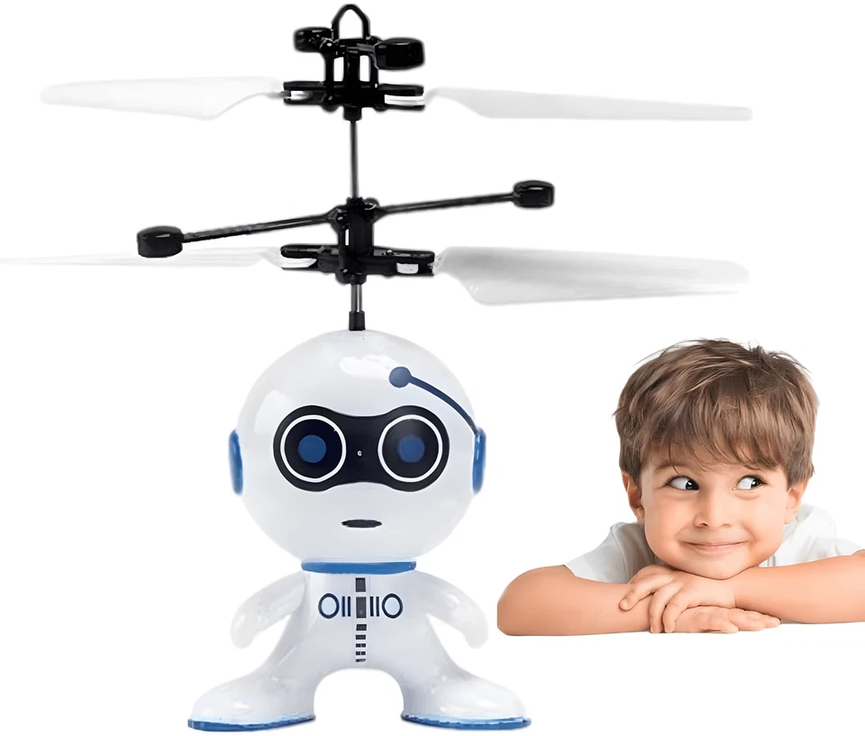 Robot Volador Juguete con Control Remoto, Recargable Inducción RC Drone-ENVÍO EE. UU. Foto 1 de 4