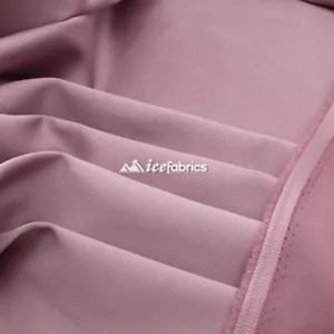 Dusty Rose_ Armani Stretch Silky Satin Fabric Sold By The Yard_ Heavy Thick _ - Picture 1 of 5