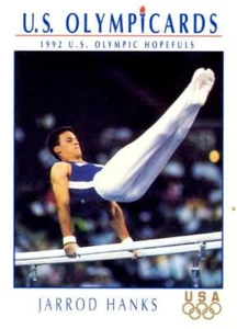 IMPEL 1992 US OLYMPICARDS USA OLYMPIC HOPEFUL MENS GYMNASTICS #45 JARROD HANKS - Picture 1 of 2