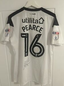 Alex Pearce's Derby County Match Worn Shirt With Coa