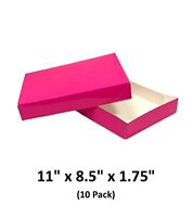 White Gloss Cardboard Apparel Decorative Gift Boxes 6.5x6.5x1.5//8 5 Pack