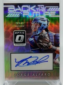 2017 Donruss Optics Baseball Back to the Future Jorge Alfaro Autograph - Picture 1 of 2