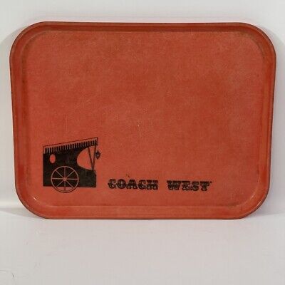 Cambro Camtray Tray Orange 18  X 14  Coach West Cafeteria Tray Vintage • 19.99$