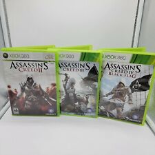 Assassins Creed II, III, IV (2,3,4)- Xbox 360 Lot of 3 Bundle