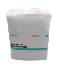 Full Size Easy Care Sheet Set - White - Room Essentials New - Picture 1 of 3