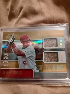 Albert Pujols Game Used Batting Gloves Patch #2/10. Zwei Farben 703 Homeruns! - Bild 1 von 8