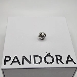 Genuine Pandora Gold Two Tone Flower Power Diamond Charm ALE 925 #790399DN - Picture 1 of 3