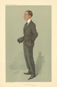 VANITY FAIR SPY CARTOON Guglielmo Marconi 'Wires without wires' Inventor 1905 - Picture 1 of 2