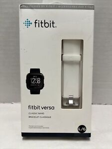 Authentic NEW Fitbit Versa Classic BAND ONLY White Large L/G. Sealed! US Seller
