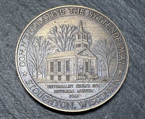 1968 SYTTENDE MAI NORWEIGN CELEBRATION STOUGHTON WI MEDALLION COIN H259 - Picture 1 of 5