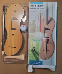 Brookstone Deluxe Tee Toss Un Juego Interior Exterior para Toda la Familia ENVÍO RÁPIDO - Imagen 1 de 3