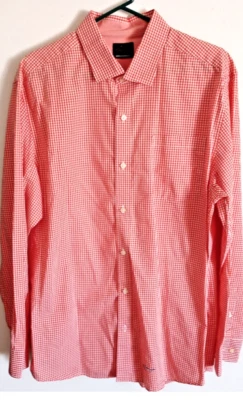 Camisa Greg Norman Abotonada XL Naranja Cuadros Manga Larga Informal Para Hombre Golf Foto 1 de 4