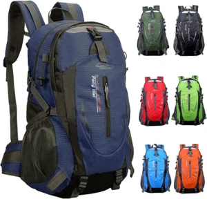40L Backpack Hiking Backpack Large Waterproof Hiking Camping Bag Travel Backpack - Picture 1 of 7
