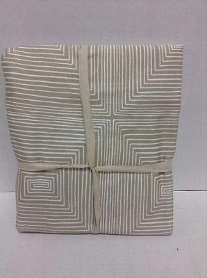 Funda nórdica Pottery Barn West Elm pirámide satén algodón cama completa Queen FQ Foto 1 de 4