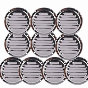 10X Stainless Steel 5" Round Louvered Vent for Marine Boat VENT RV Courtyard - Picture 1 of 5